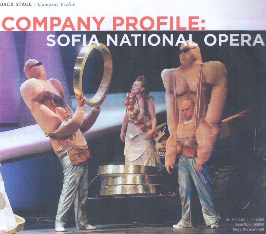 Профил на компанията:  Софийска национална опера - Opera Now Май 2014 стр. 68-69