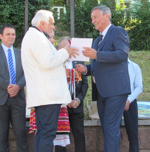 Plamen Kartaloff was awarded the Honorary Sign of Belogradchik for contribution to the town