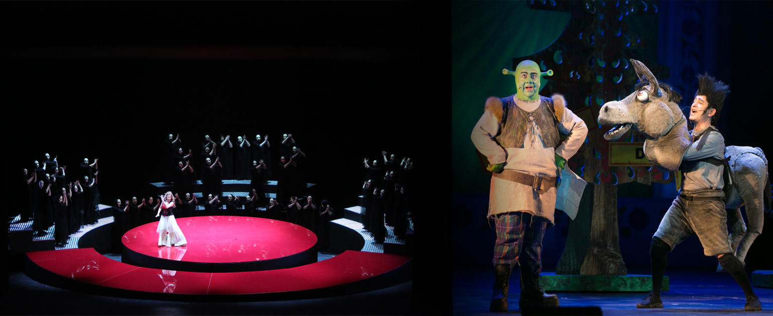 “Carmen” by Georges Bizet and the musical “Shrek” on 02 and 03 April
