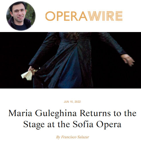 Мария Гулегина се завръща на сцената в Софийската опера