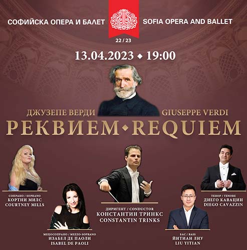 A star guest-performances in Giuseppe Verdi's “Requiem” on 13 April
