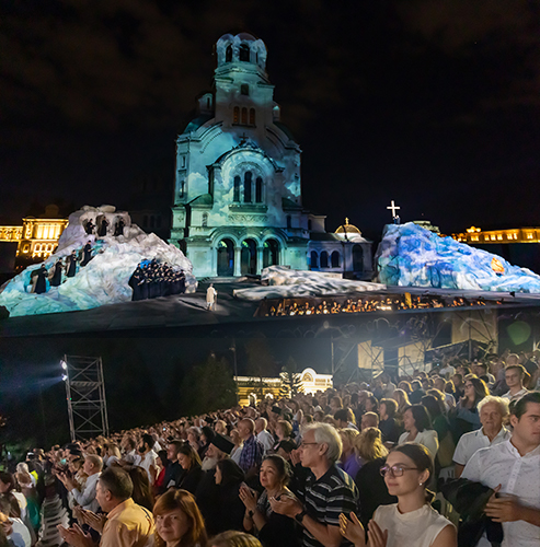 AUDIENCE RESPONSE "THE HERMIT OF RILA" IN THE ST. ALEXANDER NEVSKY SQUARE