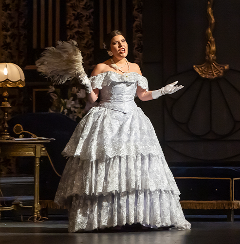 On the 8th of December, on the Sofia Opera and Ballet stage, Milla Mihova debuted in the role of Violeta in “La Traviata” by Giuseppe Verdi