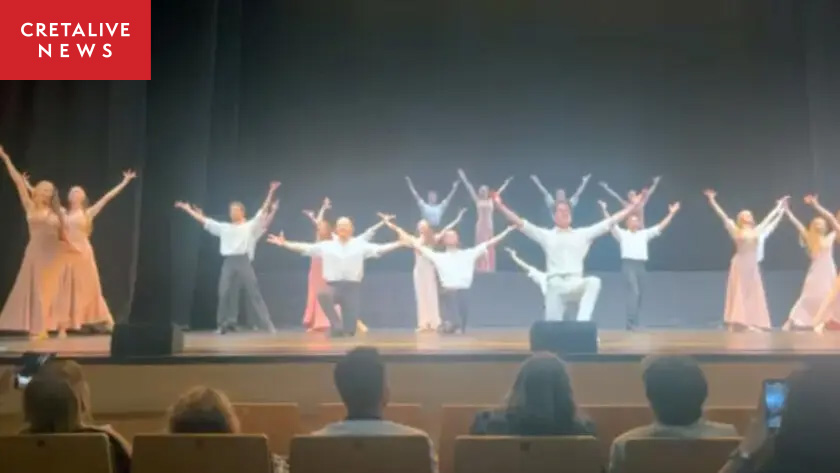 A dance legend performs sirtaki at the cultural center!