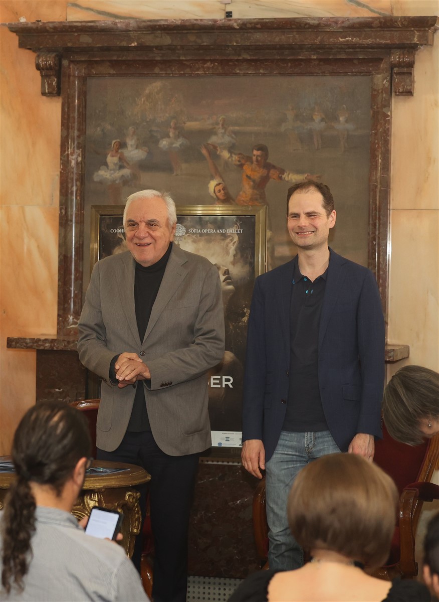 Снимка: Пресконференция по повод премиерата на операта "Танхойзер" от Рихард Вагнер на 26 юни и предстоящия Вагнеров фестивал /26 юни – 5 юли/. 