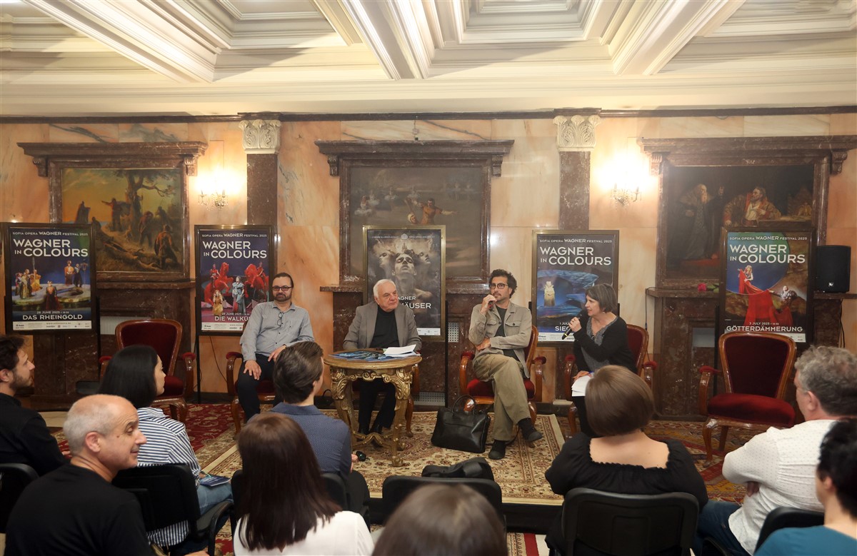Снимка: Пресконференция по повод премиерата на операта "Танхойзер" от Рихард Вагнер на 26 юни и предстоящия Вагнеров фестивал /26 юни – 5 юли/. 