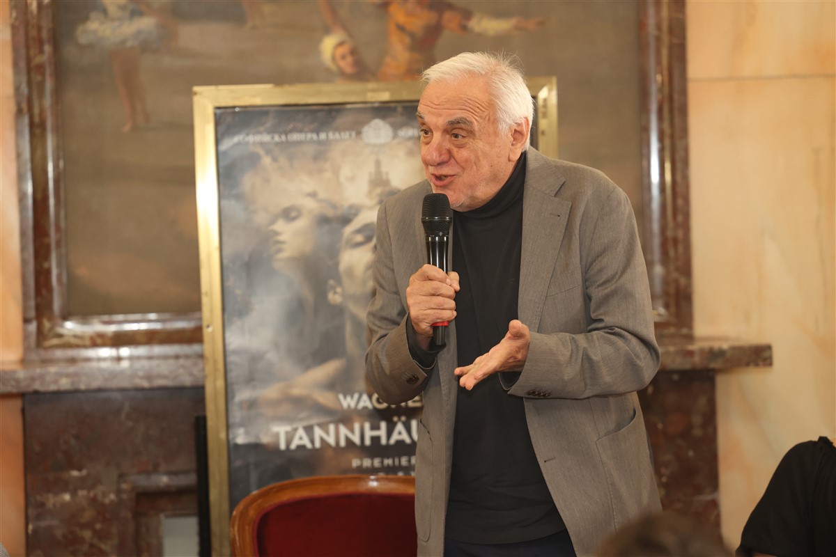 Снимка: Пресконференция по повод премиерата на операта "Танхойзер" от Рихард Вагнер на 26 юни и предстоящия Вагнеров фестивал /26 юни – 5 юли/. 