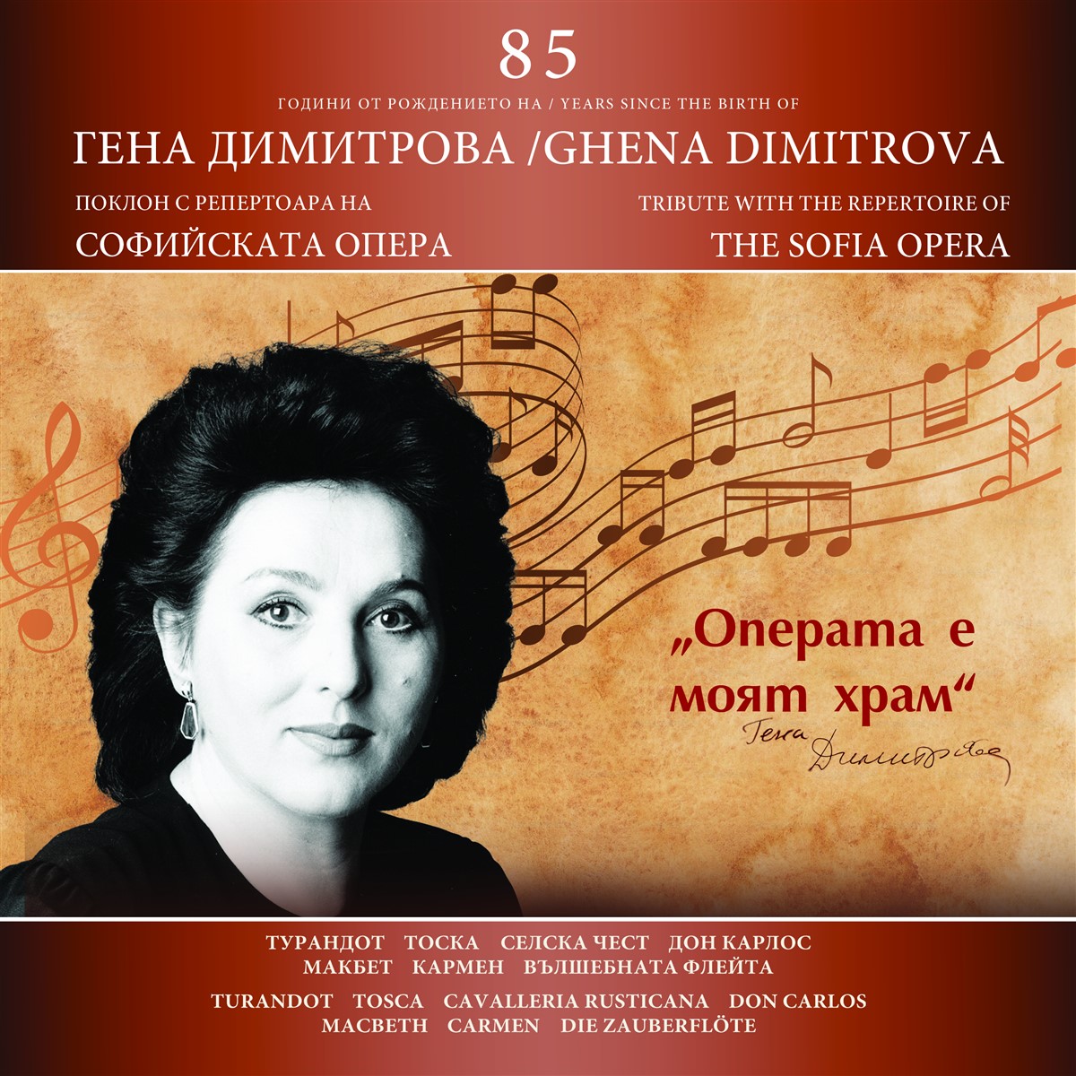 85th Anniversary of Ghena Dimitrova's Birth