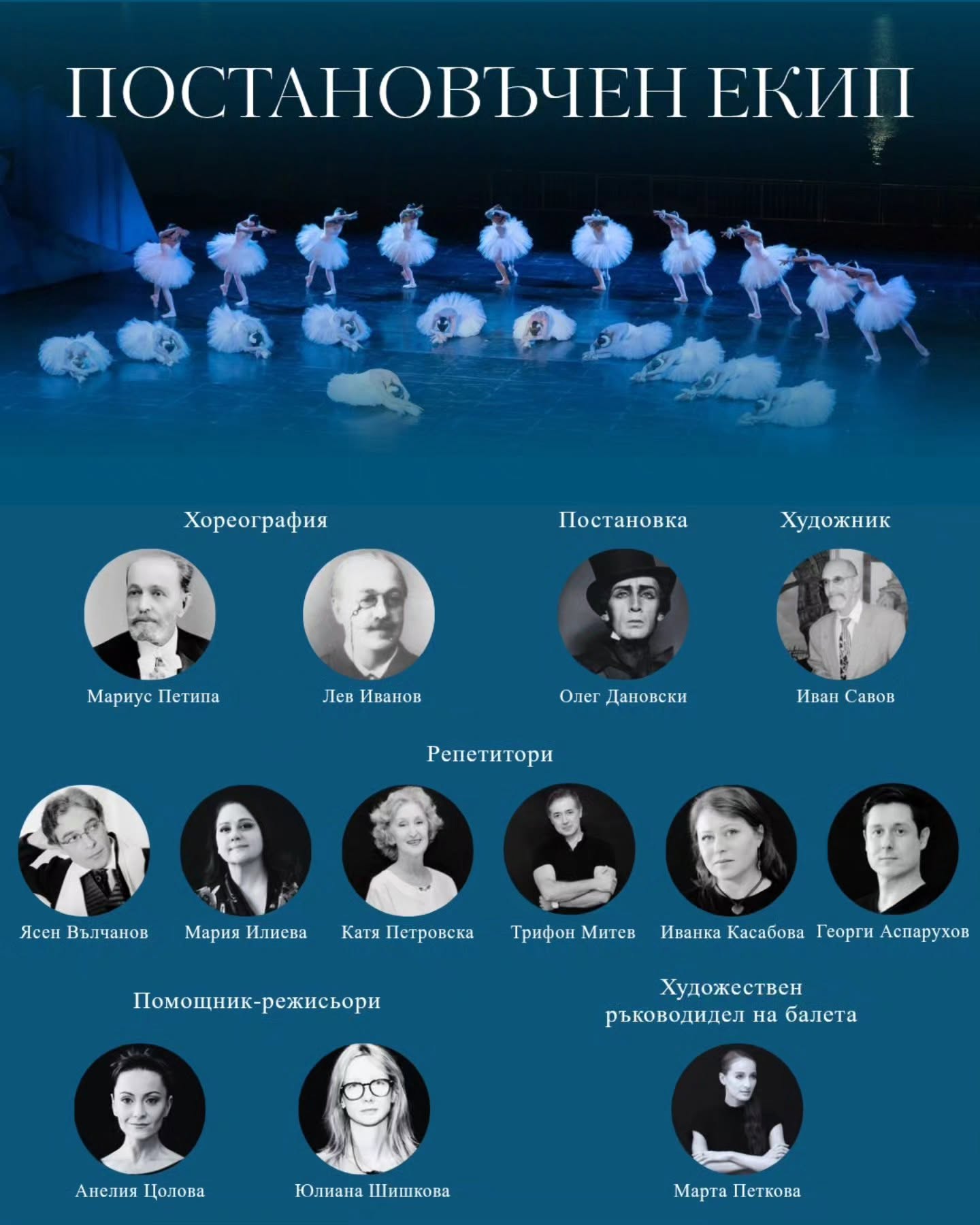 Снимка: ✨ Запознайте се с артистите, които ще ви потопят в магията на „Лебедово езеро“. 🩰