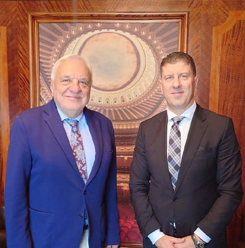 On July 22, 2026, Nikola Nikolov, Ambassador of the Republic of Bulgaria to the Republic of Armenia, met with Academician Professor Plamen Kartaloff